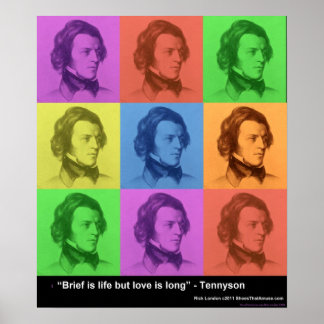 Tennyson "Love Is Long" Quote PopArt Poster Prints