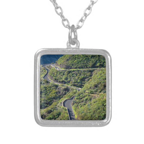 Teno Mountains Silver Plated Necklace