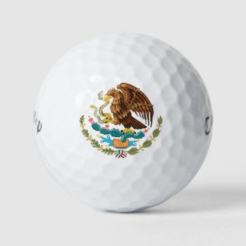 Tenochtitlan Mexican Coat Of Arms Golf Balls by Classicville at Zazzle