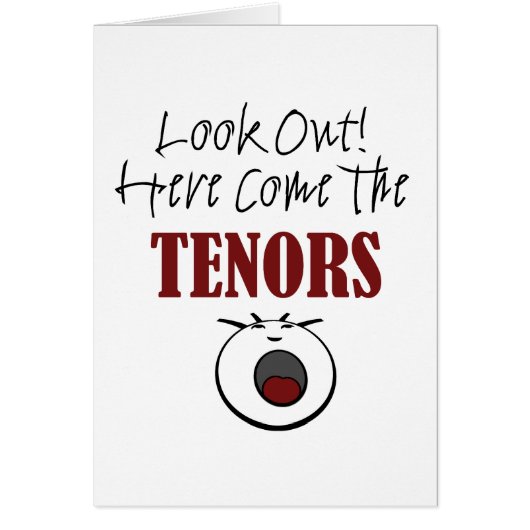 Tenor Cards (Front)