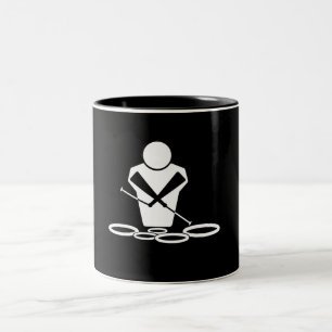 Tenor Drums Two-Tone Coffee Mug