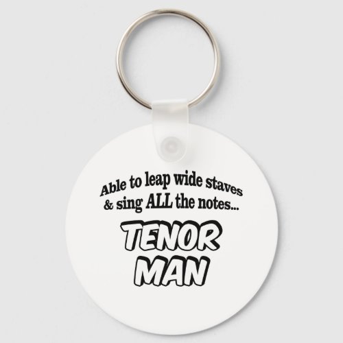 Tenor Man _ Music Superhero Keychain