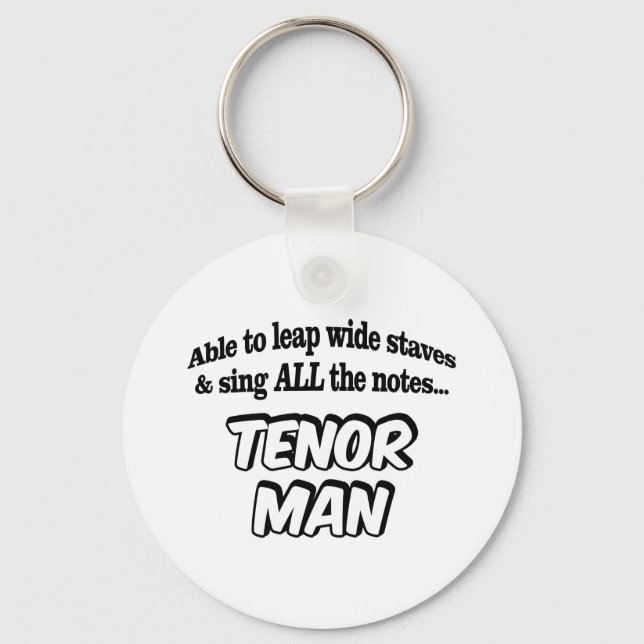 Tenor Man - Music Superhero Keychain (Front)