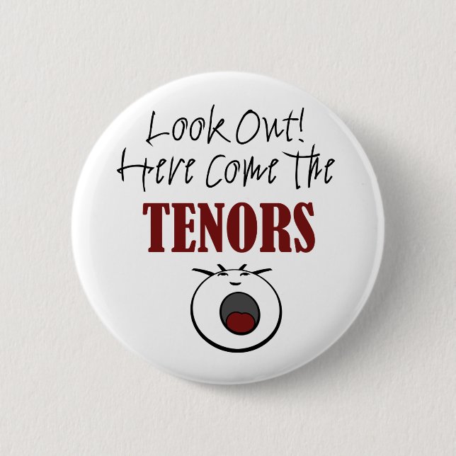 Tenor Pinback Button (Front)