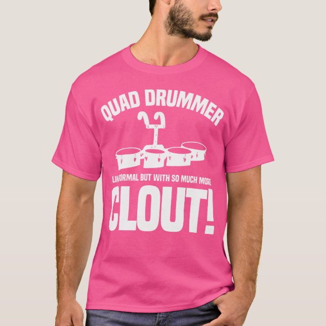 Tenor Quad Drums Marching Band Funny T-Shirt (Front)