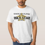 Tenor Sax Rock Star by Night T-Shirt