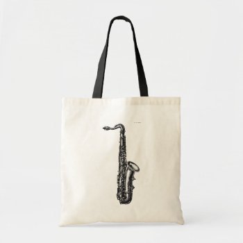 Tenor Saxophone Tote Bag by Kinder_Kleider at Zazzle