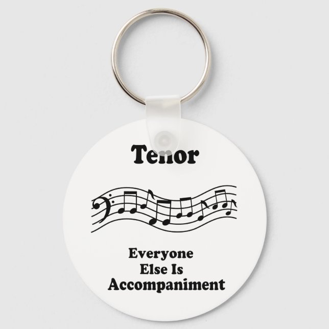 Tenor Singer Gift Keychain (Front)