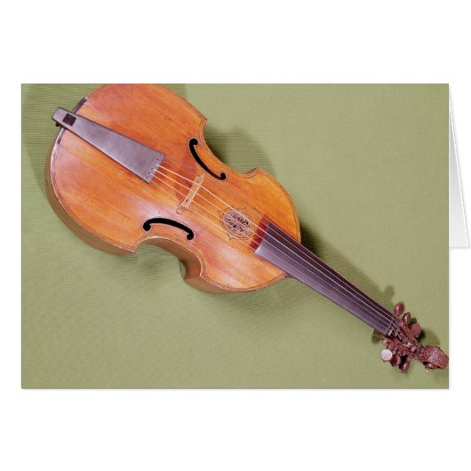 Tenor viol, 1667 cards (Front Horizontal)