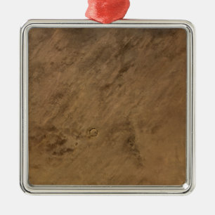 Tenoumer Crater in Mauritania Metal Ornament