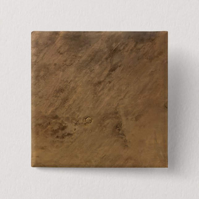 Tenoumer Crater in Mauritania Pinback Button (Front)