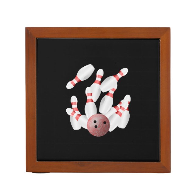 Tenpin bowling Pencil/Pen holder (Front)