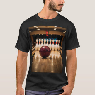 Tenpin Bowling Strike. T-Shirt
