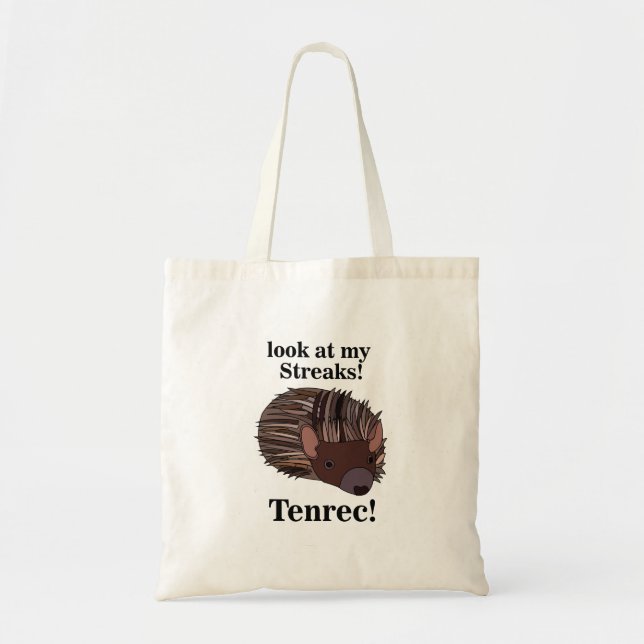 Tenrec Animal Funny Tote Bag (Front)