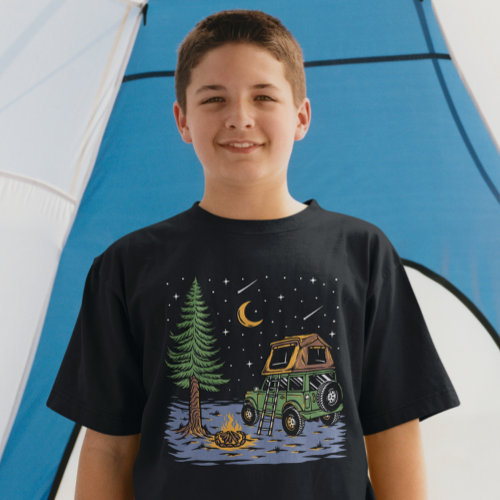 Tent Camping Adventure Under the Stars T_Shirt