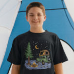 Tent Camping Adventure Under The Stars T-shirt at Zazzle