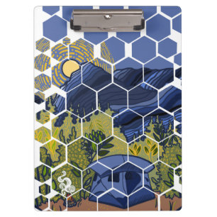 Tent Camping Clipboard
