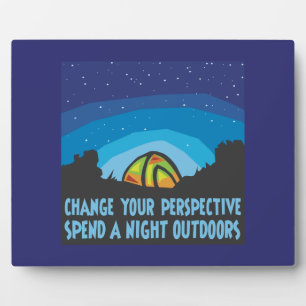 Tent Camping Plaque