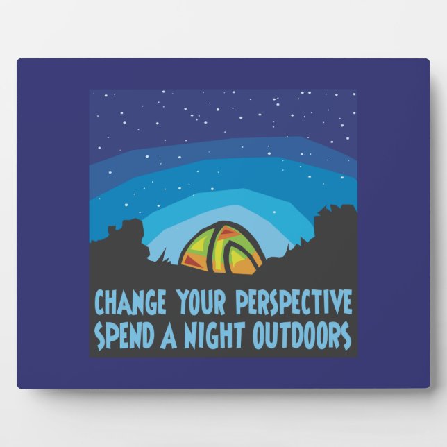Tent Camping Plaque (Front)