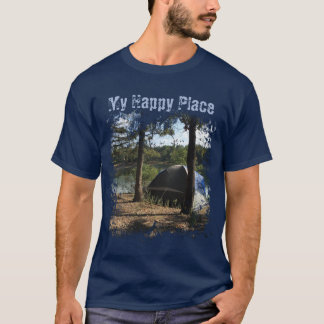 Tent Camping Stylized Graphic T-Shirt