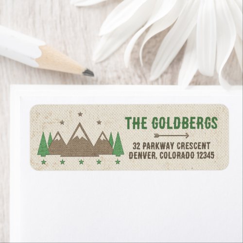 Tent Canvas Camping Bar Mitzvah Return Address Label