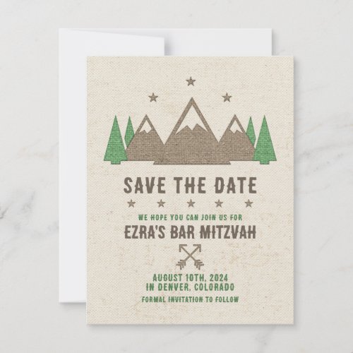 Tent Canvas Camping Bar Mitzvah Save The Date