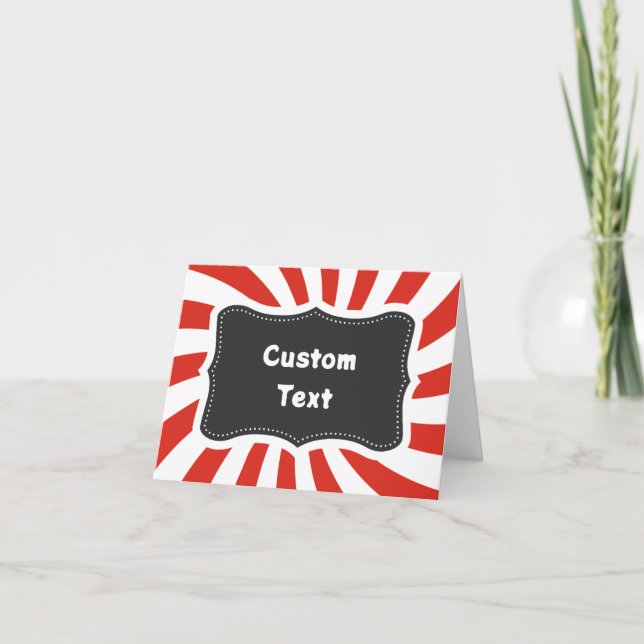 Tent Cards - Foldable Buffet Cards - Food Station (Front)