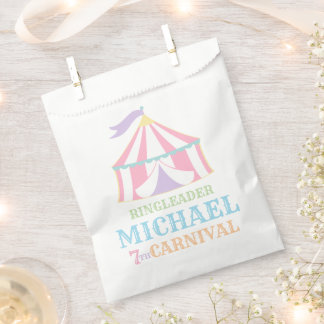 Tent Circus Carnival Birthday Party Favor Bags