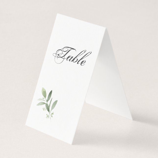 Tent fold Table Card (Back)