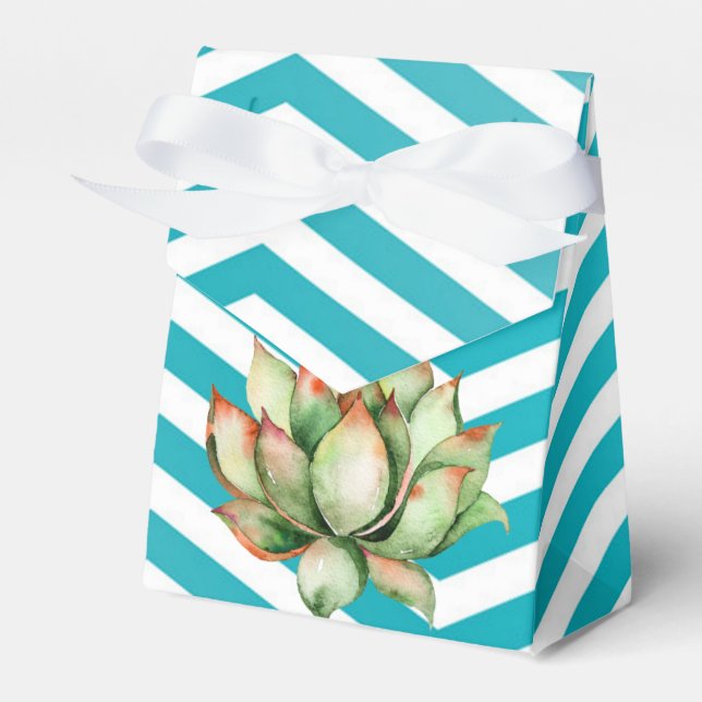 Tent Paper Favor Box Geometric Garden Rose Barn (Front Side)