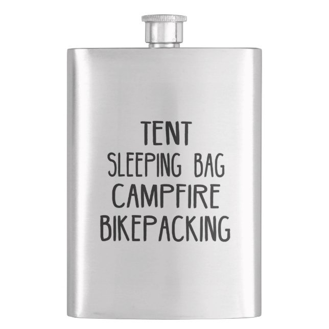 Tent Sleeping Bag Campfire Bikepacking Flask (Front)