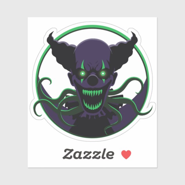 Tentacle Clown Sticker (Sheet)