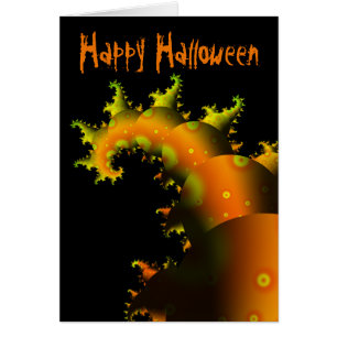Tentacle Fractal Halloween Card