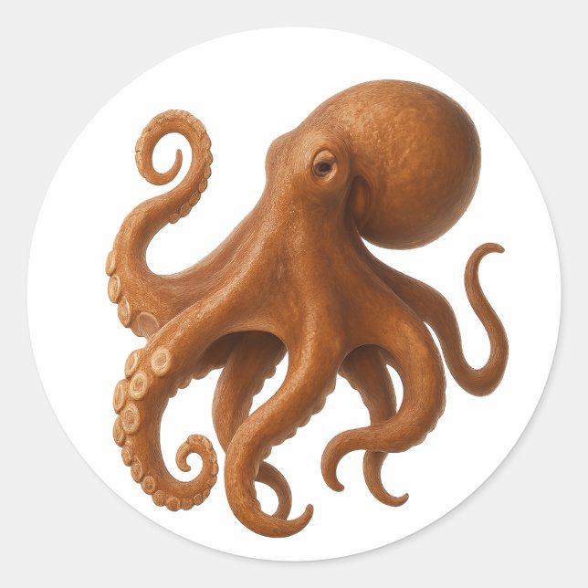 Tentacle Tango Classic Round Sticker (Front)