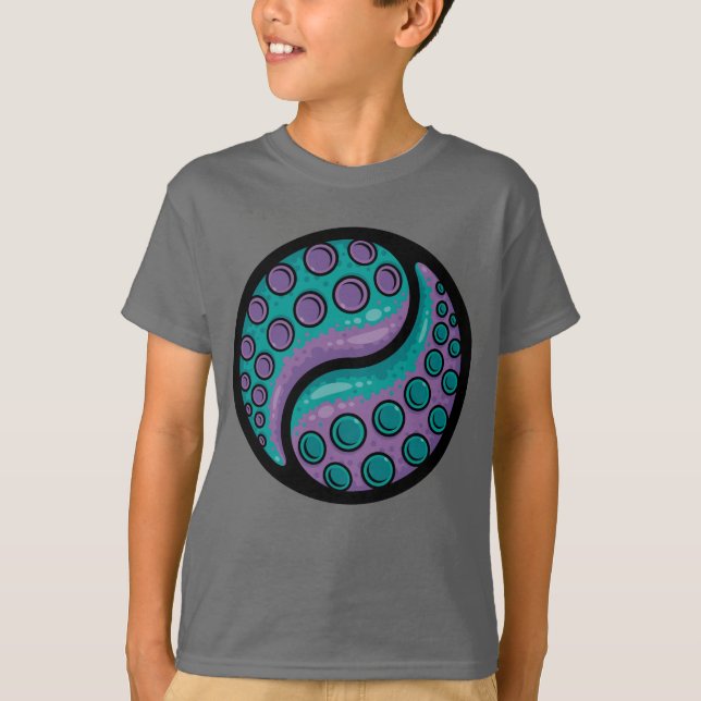 Tentacle Yin Yang T-Shirt (Front)