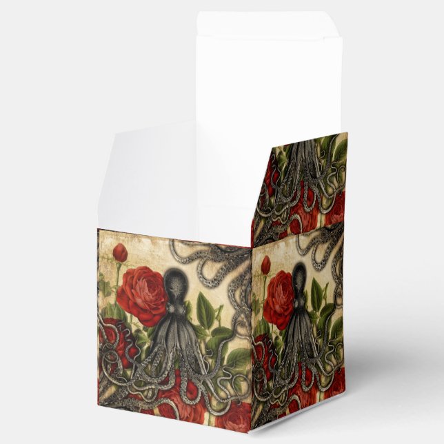 Tentacles And Roses Favor Box (Opened)