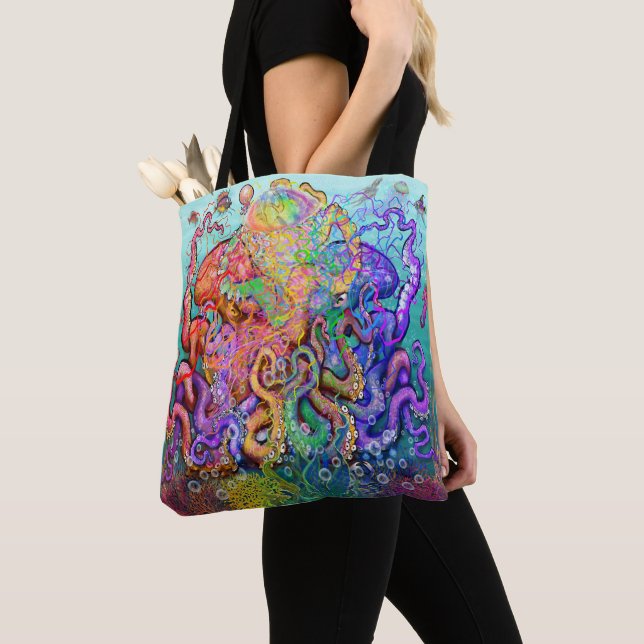 Tentacles Tote Bag (Close Up)