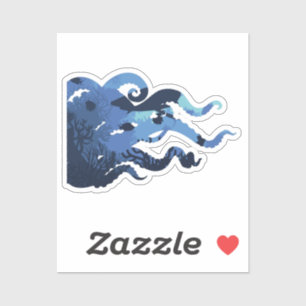 Tentacles Underwater Marine Landscape Sea Life Sticker