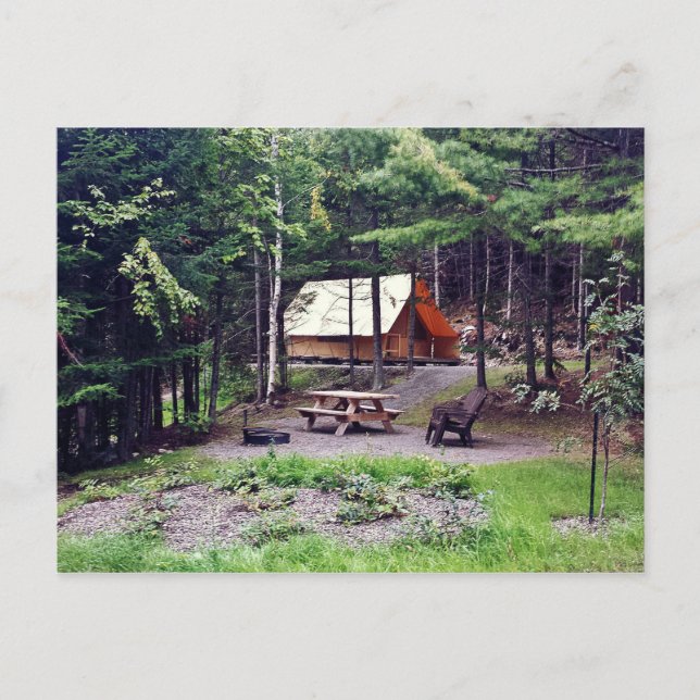 Tente Utopia - Parc national du Lac-Témiscouata Postcard (Front)