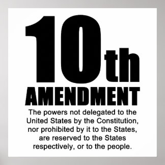 Tenth Amendment Posters | Zazzle