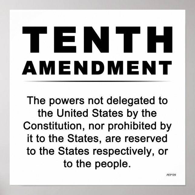 Tenth Amendment Poster (Front)