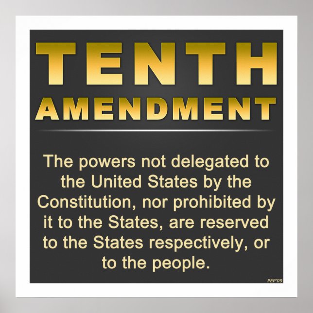 Tenth Amendment Poster (Front)