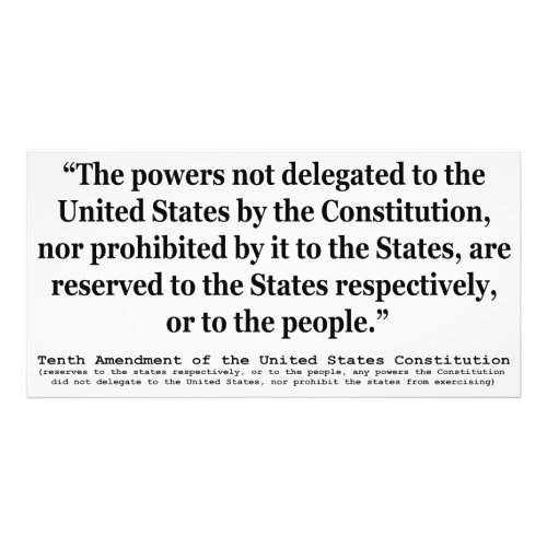 Tenth Amendment to the United States Constitution Photo Print