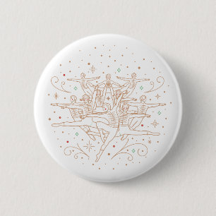 Tenth Day of Chrismas Button Pinback