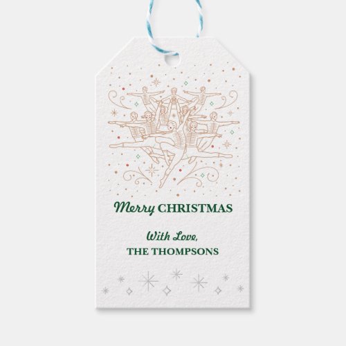 Tenth DAY OF CHRISTMAS  Christmas Gift Tag