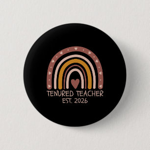 Tenured Teacher Est 2026 Tenure Promotion Women Pr Button