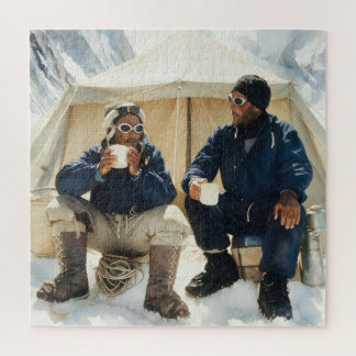 Tenzing Norgay Edmund Hillary Conquering Everest  Jigsaw Puzzle