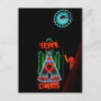 Tepee Curios Neon Sign, Tucumcari, N.M. Postcard
