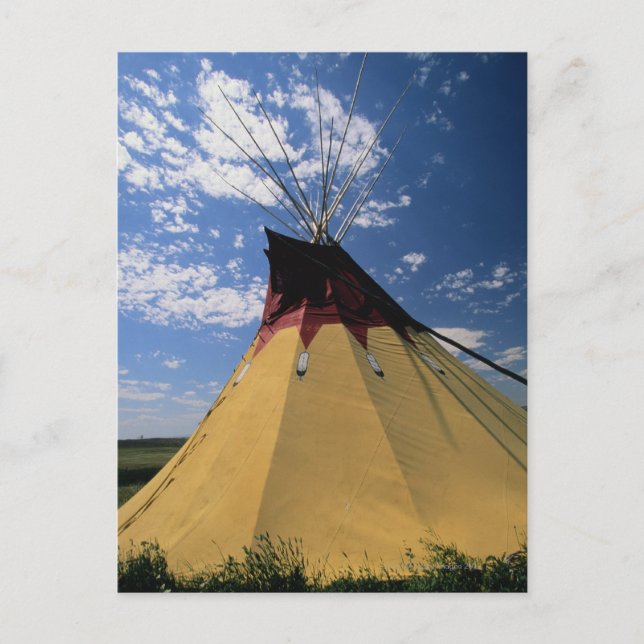 Tepee near Little Bighorn Battlefield Postcard (Front)