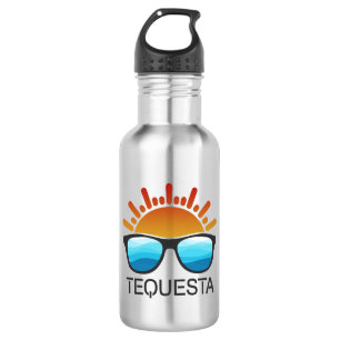 Tequesta Florida Sunglasses Stainless Steel Water Bottle